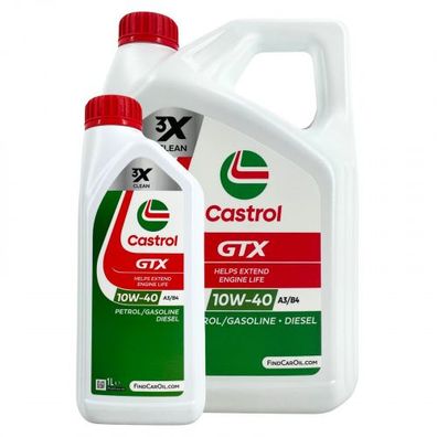 Castrol GTX 10W-40 A3/B4 4 + 1 Liter