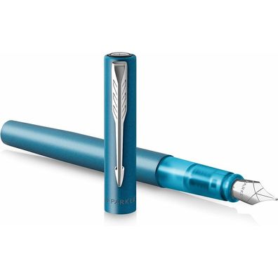 Füller Parker Vector XL Metallic Teal M-Feder Gehäuse teilw. transparent