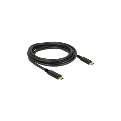 DELOCK Kabel USB C > C E-Marker 5A 3.0m schwarz