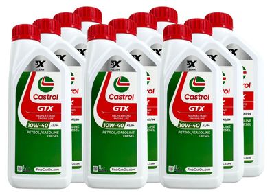 Castrol GTX 10W-40 A3/B4 11x1 Liter