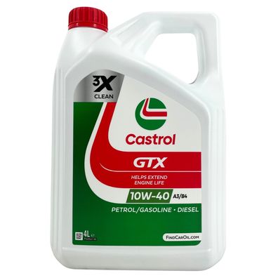 Castrol GTX 10W-40 A3/B4 4 Liter