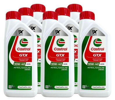 Castrol GTX 10W-40 A3/B4 7x1 Liter