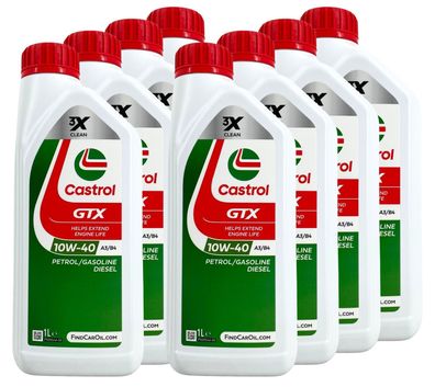 Castrol GTX 10W-40 A3/B4 8x1 Liter