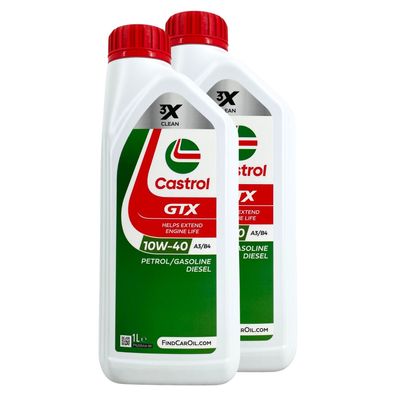 Castrol GTX 10W-40 A3/B4 2x1 Liter