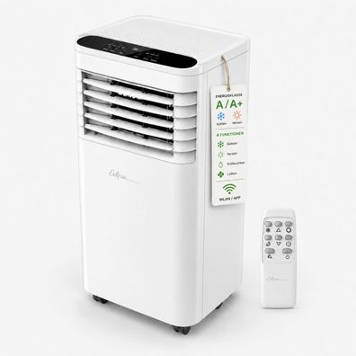 Mobile Klimaanlage 9000 BTU 4-in-1 WiFi App Steuerung Fernbedienung Fenster-Set