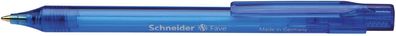 Schneider 130403 Kugelschreiber Fave, Druckmechanik, M, blau, Schaftfarbe: blau trans