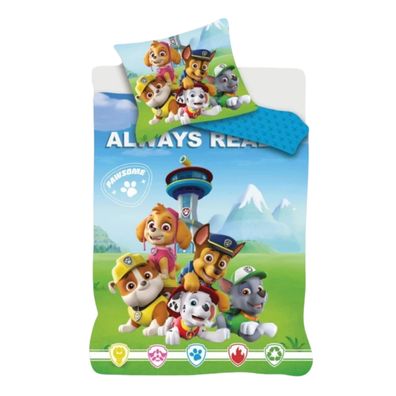 Paw Patrol Kinder Bettwäsche Set Mehrfarbig Bettbezug Kissenbezug Baumwolle 100 ×