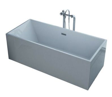 Luxus freistehende Badewanne 170 cm Designer Acrylwanne Wanne + Ablauf Überlauf a