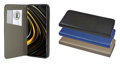 cofi1453® Buch Tasche "Smart" kompatibel mit XIAOMI POCO M3 Handy Hülle Etui Brief