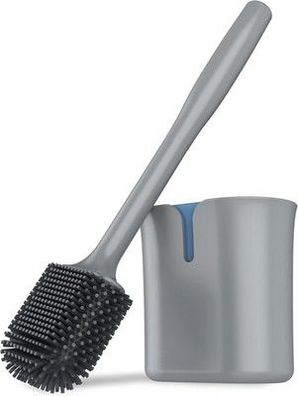 MR. SIGA Klobürste und Halter, Toilettenbürste Wandmontage ohne Bohren, WC, Grau