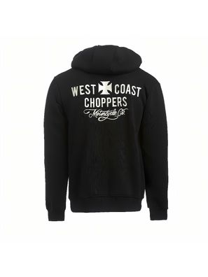 WCC West Coast Choppers Hoodie Motorcycle Co. Zip Hoody Black