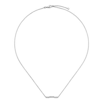 Gucci - YBB662132001 – Link to Love-Halskette aus 18-karätigem Weißgold und Diamanten