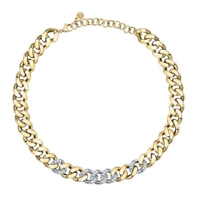CHIARA Ferragni - Frau - J19AUW03 - Goldkette mit großen weißen Kristallen