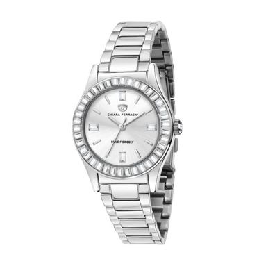 CHIARA Ferragni – Frau – R1953102502 – zeitgenössische Uhr, silbernes Zifferblatt, 32