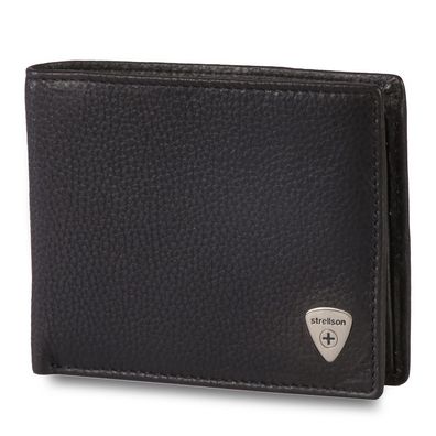 Strellson Harrison Adriel BillFold H4 4010001047, Black, Herren