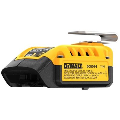 DEWALT Kombi-Ladegerät mit Powerbank-Funktion DCB094K-QW