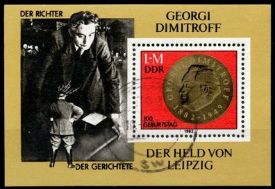 DDR BLOCK Kleinbogen Block 68 gestempelt X56848A