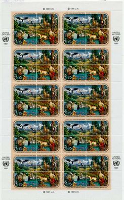 UNO NEW YORK Nr 608KB-611KB postfrisch Kleinbg S0147FA
