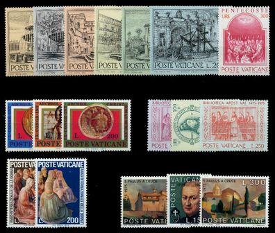 Vatikan 1975 Nr 657-674 postfrisch Jahrgang S016F5E