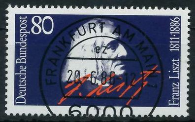 BRD 1986 Nr 1285 zentrisch gestempelt S7420FA