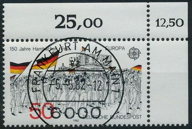 BRD BUND 1982 Nr 1130 KBWZ zentrisch gestempelt ECKE-ORE X3D6A42