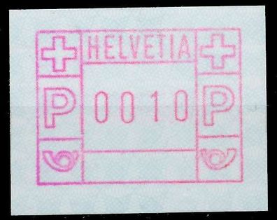 Schweiz Automatenmarken A2 Nr 2 0010 postfrisch X679426