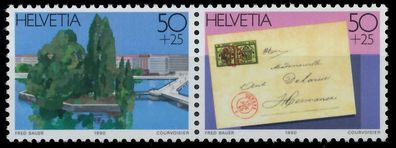 Schweiz 1990 Nr B26Zd2 postfrisch WAAGR PAAR X683C2A