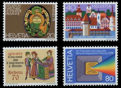 Schweiz 1978 Nr 1116-1119 postfrisch S2D4156