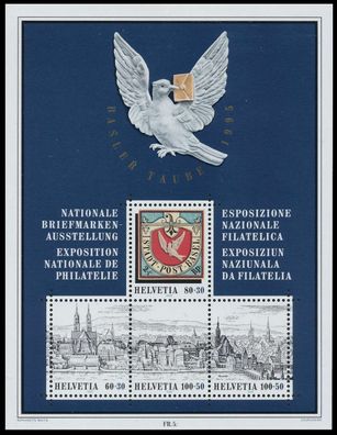 Schweiz BLOCK Kleinbogen 1990-1999 Block 27 postfrisch S2D9E12