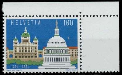 Schweiz 1991 Nr 1442 postfrisch ECKE-ORE X696F9E