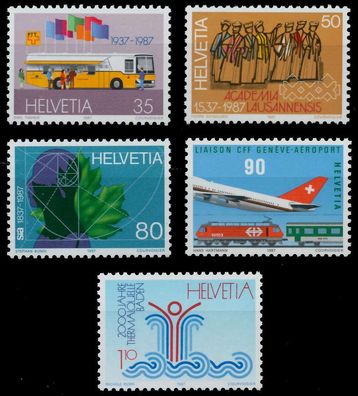 Schweiz 1987 Nr 1335-1339 postfrisch S2DA06E