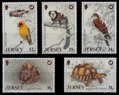 JERSEY 1988 Nr 442-446 postfrisch SE6ECCA