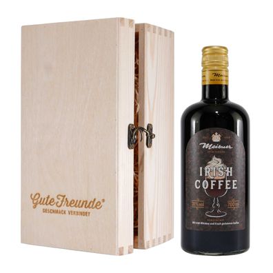 Meisner Irish Coffee Konzentrat mit Geschenk-Holzkiste