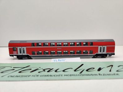 Fleischmann N DC 8625 Doppelstockwagen 2. Kl DBz751 / NEM / DB / Personen / OVP
