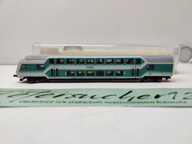 Mini Trix N DC 13758 / Doppelstock-Steuerwagen 2. Klasse / inklusive Personen / OVP