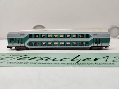 Mini Trix N DC 13771 / Nahverkehrs-Doppelstockwagen / 2. Klasse / inklusive Personen