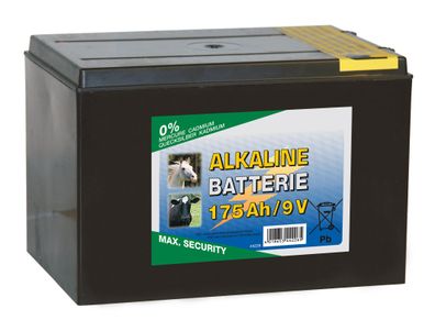 Kerbl 44226 Alkaline Trockenbatterie 9V 175Ah Weidezaun Power Block