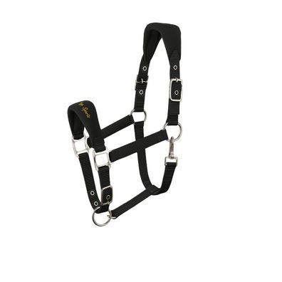 AK Riding Sports Pferdehalfter gepolstert verstellbar Dunkelgrau Cob M Nylon