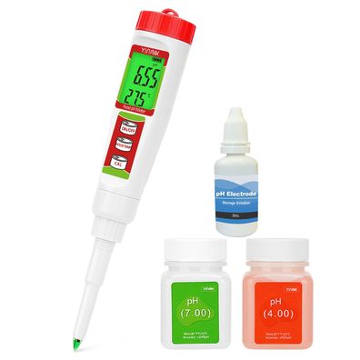 Yinmik Digitales pH-Messgerät fér Lebensmittel mit Kalibrierlösung