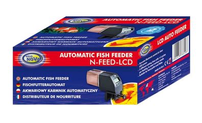 Aqua Nova Futterautomat - Zierfischfutter + Granulat bis 3mm Zierfische Aquarium