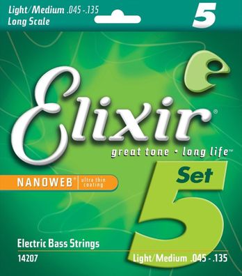 Elixir Bass Nanoweb Nickelwound - Art. 286740