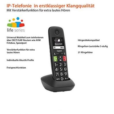 gigaset E290HX schnurloses DECT Telefon IP-Telefon