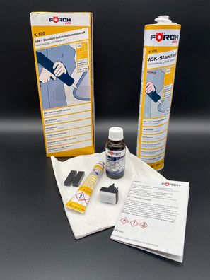 FÖRCH K105 Autoscheiben Klebstoff SET 310ml Scheibenkleber Frontscheibe