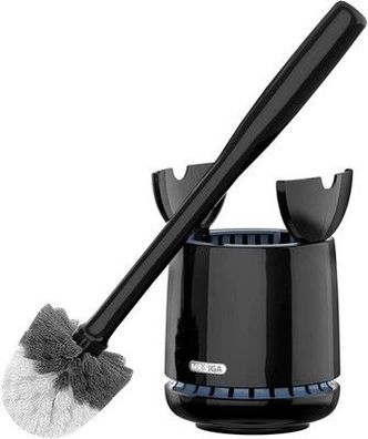 MR. SIGA Toilettenbürste WC Bürste & Halter mit schnell trocken Behälter Schwarz