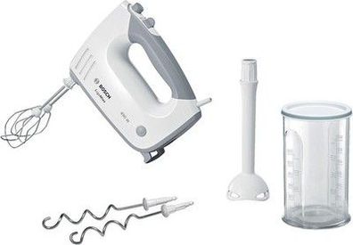 Bosch Handrührer ErgoMixx MFQ36440, 2 Rührbesen, 2 Edelstahl-Knethaken, 450W