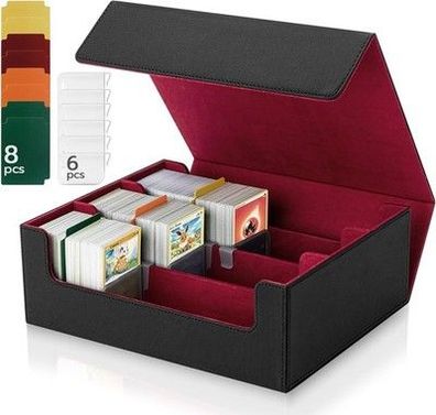 Tolesum Card Deck Box for MTG, Sammelkarten Kartenbox für 1800+ Karten, PU Leder