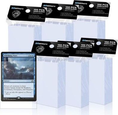 Mlikero 600er-Pack Kartenhüllen, Passende Innenhüllen, für Doppelhüllen MTG, TCG