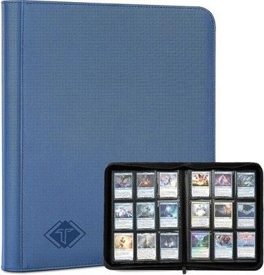 Kartenbinder für Sammel-Karten Zip MTG Kartenbinder für 432 Platz, Ordner, Blau