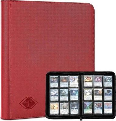 Kartenbinder für Sammel-Karten Zip MTG Kartenbinder für 432 Platz, Ordner, Rot