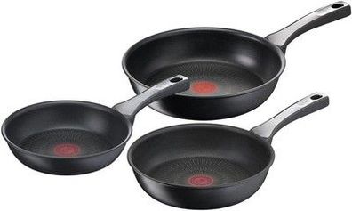 Tefal G25991 Unlimited On Pfannenset 3-teilig mit kratzfester Titanium, Pfannen